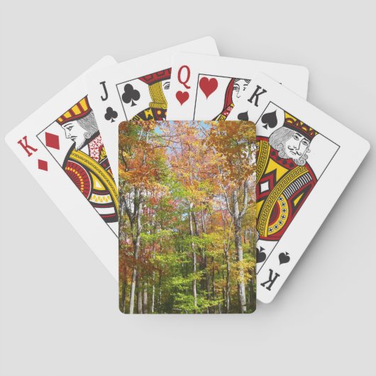 Jeu De Cartes Automne Forêt II Automne Paysage Photographie (dos)
