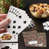 Jeu De Cartes Automne quitte le mariage Motif Faveur (In Situ)