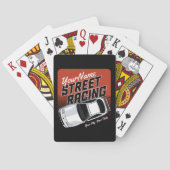 Jeu De Cartes Automobile de course de rue personnalisée (dos)