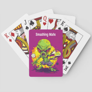 Jeu De Cartes Avec le texte Extraterrestrial Mayhem