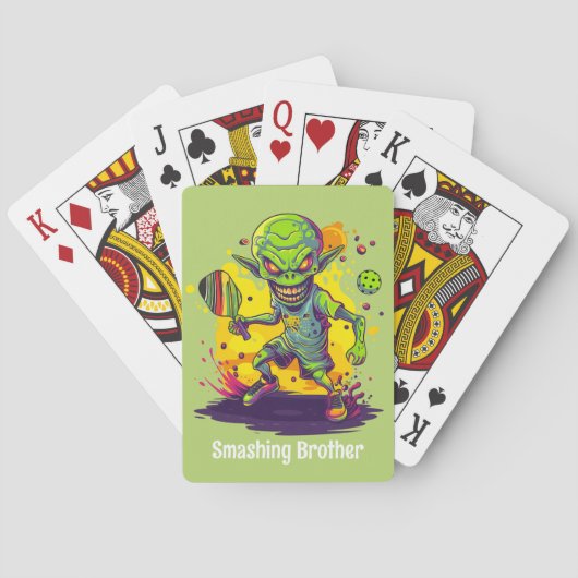 Jeu De Cartes Avec le texte Intergalactic Dinkdown (dos)