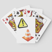 Jeu De Cartes Avertissement du cône de signalisation (dos)