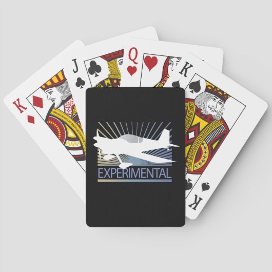Jeu De Cartes Avion expérimental (dos)