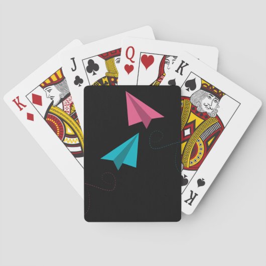 Jeu De Cartes Avions en Papier (dos)