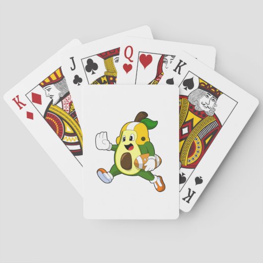 Jeu De Cartes Avocado au football (dos)