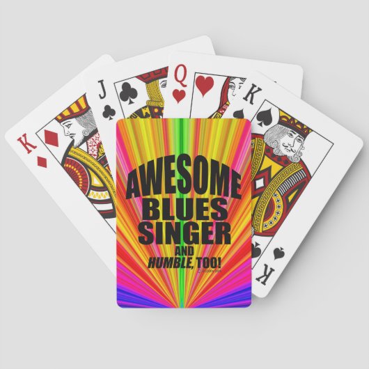 Jeu De Cartes Awesome Blues Singer Jouer des cartes (dos)