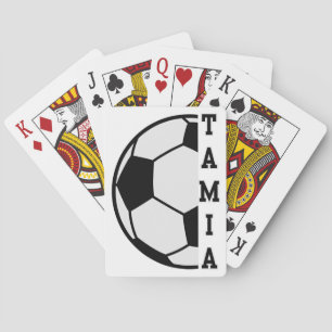 Jeu De Cartes Awesome Nom Personnalisé Soccer Ball Sports