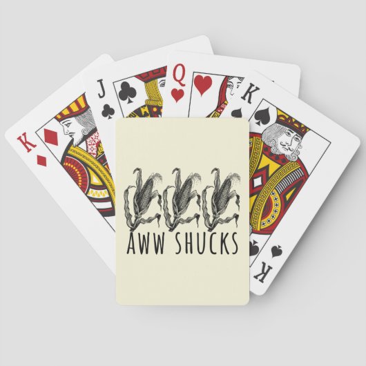 Jeu De Cartes Aww Shucks Épluchure De Maïs Drôle Ferme (dos)