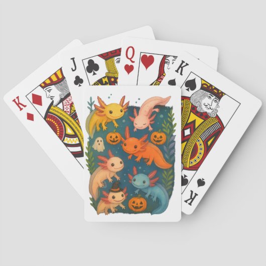 Jeu De Cartes Axolotl Halloween (dos)