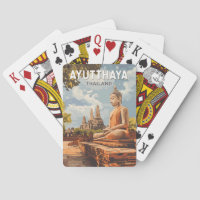 Ayutthaya Thaïlande Travel Art Vintage