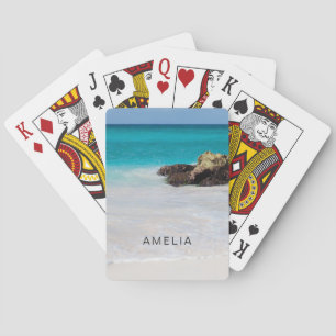 Jeu De Cartes Azure Ocean Sandy Beach Photo