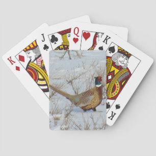 Jeu De Cartes B22 Faisan à collier dans la neige