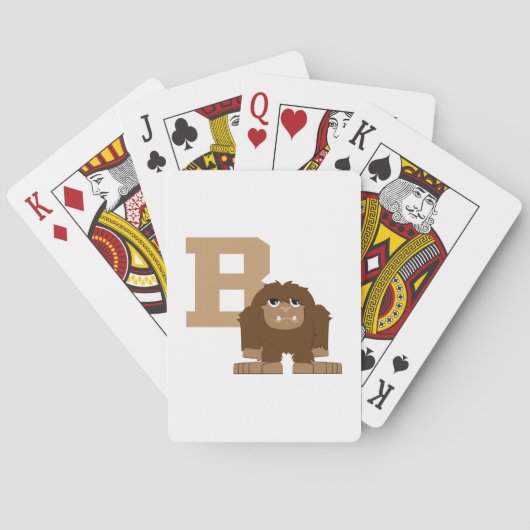 Jeu De Cartes B est pour Bigfoot (dos)