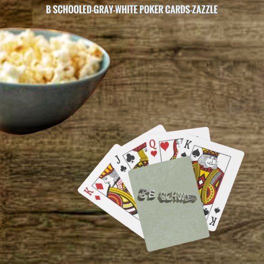 Jeu De Cartes B. Gris-Blanc