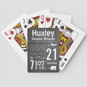 Jeu De Cartes Baby Boy Mustache lil' Man Vintage Retro