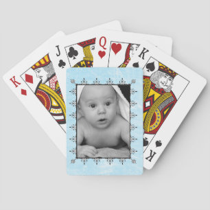 Jeu De Cartes Baby Boy Photo Customisée Jouer aux cartes
