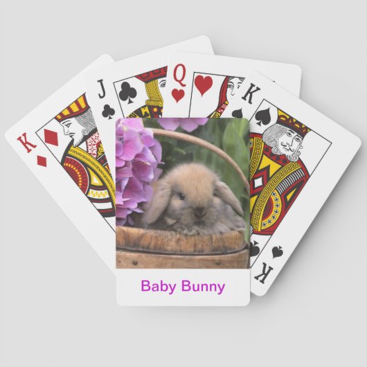 Jeu De Cartes Baby Bunny Lapin Jouer Des Cartes (dos)