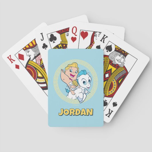 Jeu De Cartes Baby Hercules Riding Pegasus Poker Cards (dos)