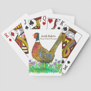 Jeu De Cartes Bague de faisan cou South Dakota State Bird