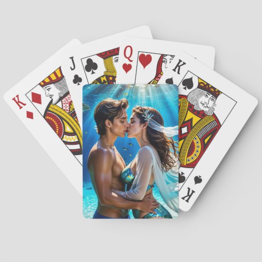 Jeu De Cartes Baiser des amants sous-marins (dos)