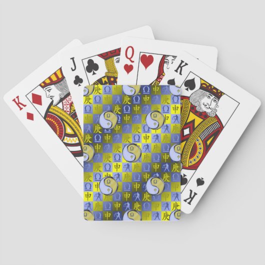 Jeu De Cartes Balance & Singe Métallique (dos)