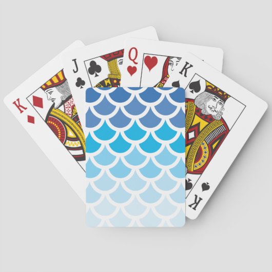 Jeu De Cartes Balances de sirènes bleues Ombre (dos)
