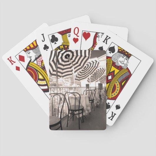 Jeu De Cartes Balcon restaurant pittoresque, Italie (dos)