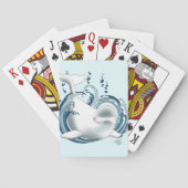 Jeu De Cartes Baleine Béluga Bleue (dos)