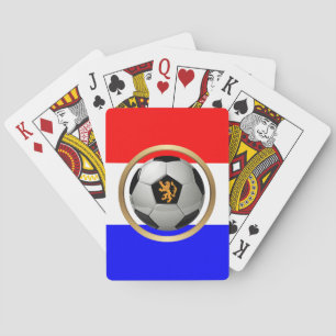 Jeu De Cartes Balle de football Pays-Bas avec Lion hollandais