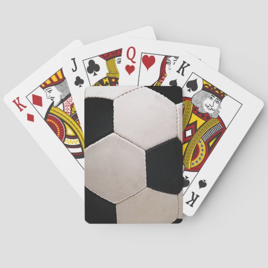 Jeu De Cartes Balle de soccer blanche et noire (dos)