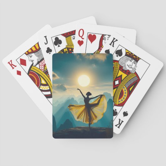 Jeu De Cartes Ballerina En Jaune (dos)