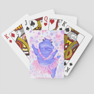 Jeu De Cartes Ballerina Hippo Jouer aux cartes Bonne Danseur de