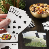 Jeu De Cartes Ballon de football sur l'herbe (In Situ)