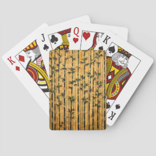 Jeu De Cartes Bambou de la forêt zen vintage