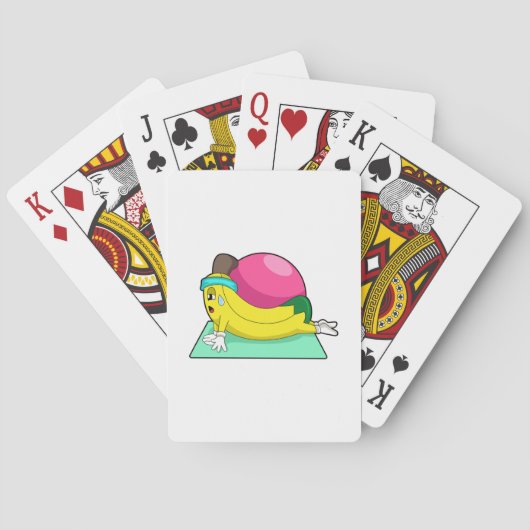 Jeu De Cartes Banane au yoga Fitness (dos)