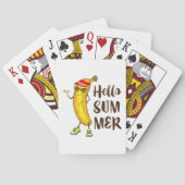 Jeu De Cartes Banane cool Bonjour été drôle Fruit tropical (dos)