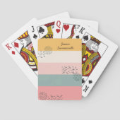 Jeu De Cartes Bande Abstraite couleur Doodle Blocage personnalis (dos)