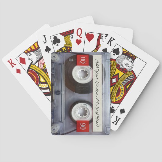 Jeu De Cartes Bande de cassette Retro Playing Carte Deck (dos)