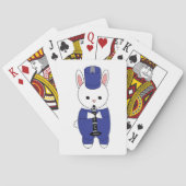 Jeu De Cartes Bande de Marquage Clarinet Rabbit Bleu Blanc (dos)