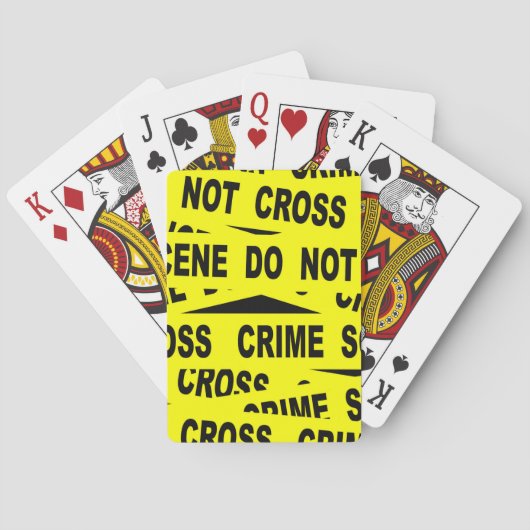 Jeu De Cartes Bande de scène du crime (dos)