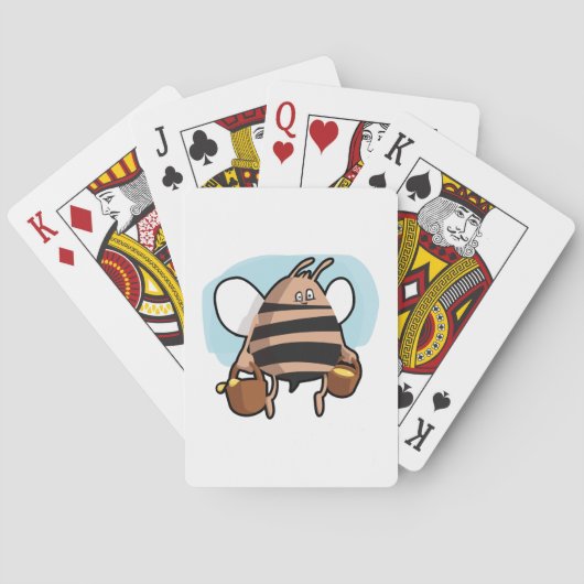Jeu De Cartes Bande dessinée d'abeille (dos)