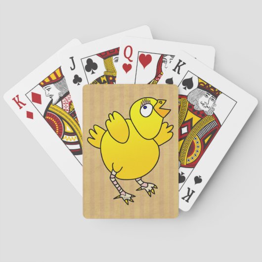 Jeu De Cartes Bande dessinée d'amusement de poulet de bébé (dos)