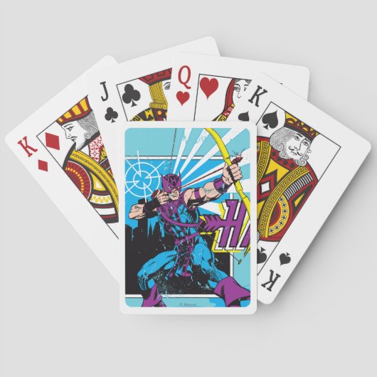 Jeu De Cartes Bande dessinée Hawkeye Retro (dos)