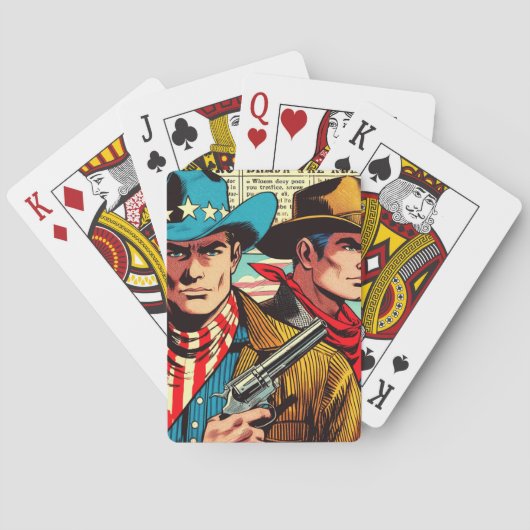 Jeu De Cartes Bande dessinée vintage (dos)