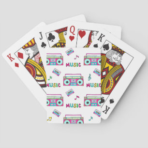 Jeu De Cartes Bande enregistreuse rétro sans couture