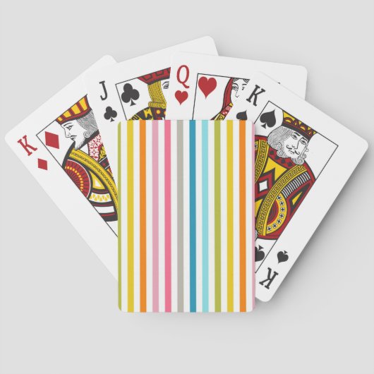 Jeu De Cartes Bandes de bonbons colorées (dos)