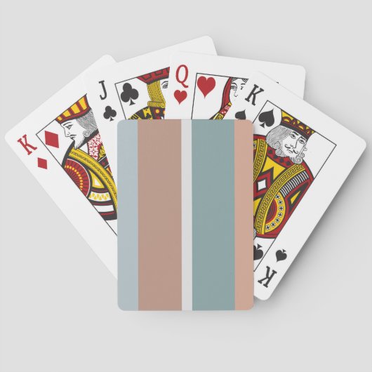Jeu De Cartes Bandes de couleurs coupées (dos)