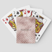 Jeu De Cartes Bandes d'or Rose chic (dos)