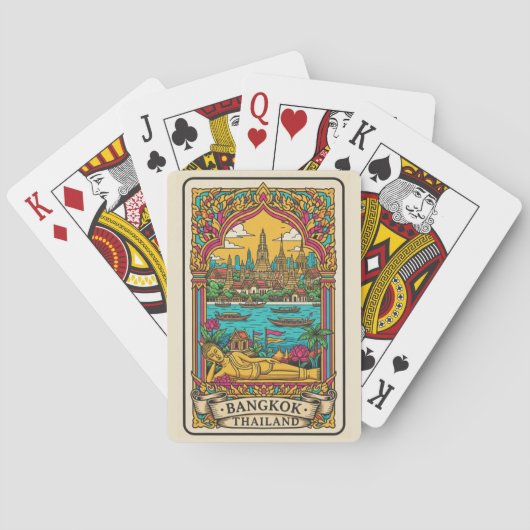 Jeu De Cartes Bangkok Thaïlande (dos)