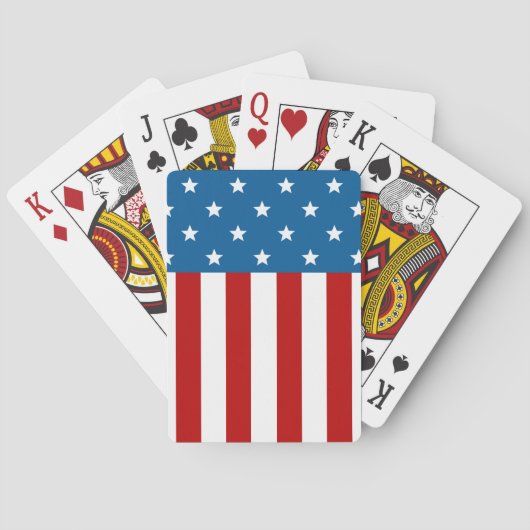 Jeu De Cartes Bannière étoilée (dos)